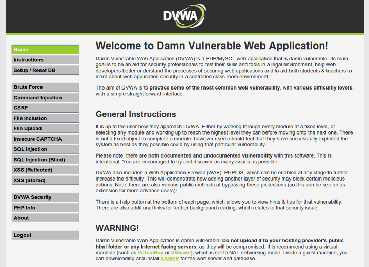 dvwa_main